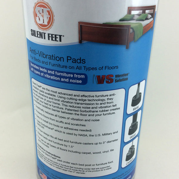Silent Feet Anti-Vibration Riser for Beds